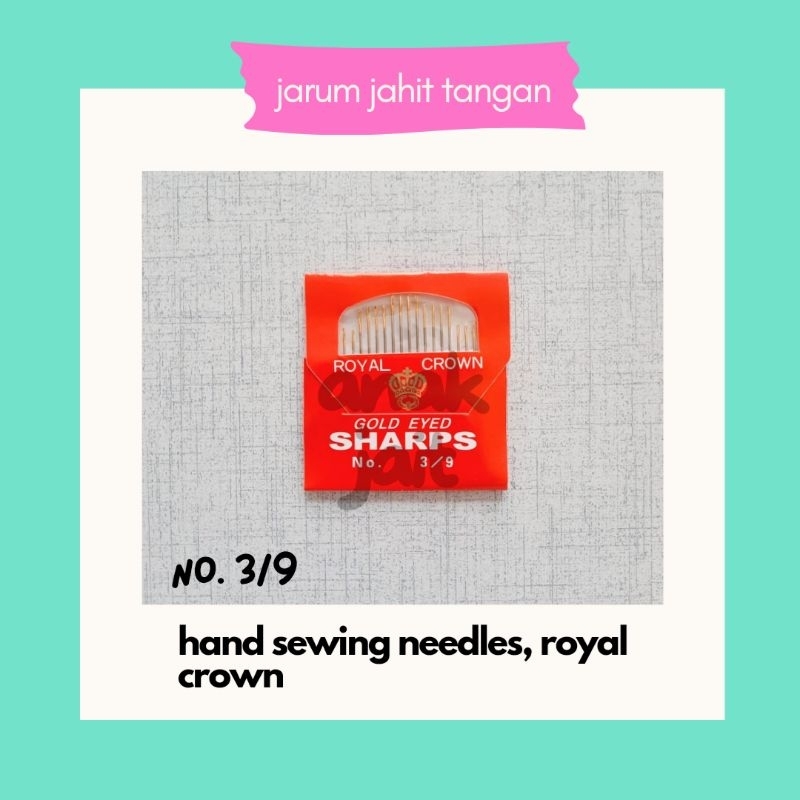 Jarum Jahit Tangan - Jarum Jahit Tangan Royal Crown / Alat Jahit