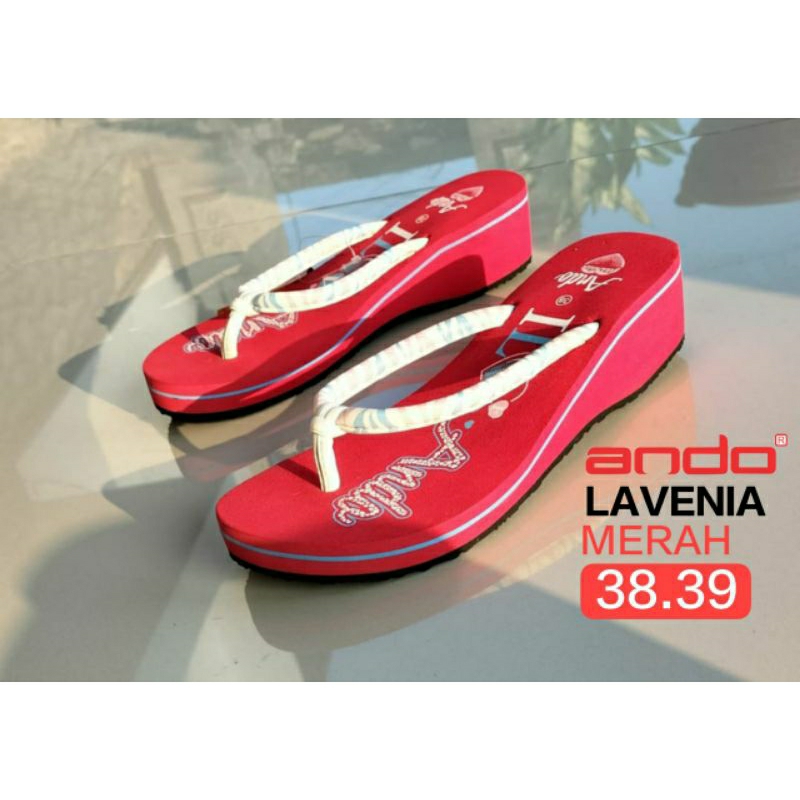 SANDAL HAK TINGGI WANITA WADGES JEPIT ANDO ORIGINAL 100% SANDAL WEDGES TERBARU DAN TERMURAH Sandal A