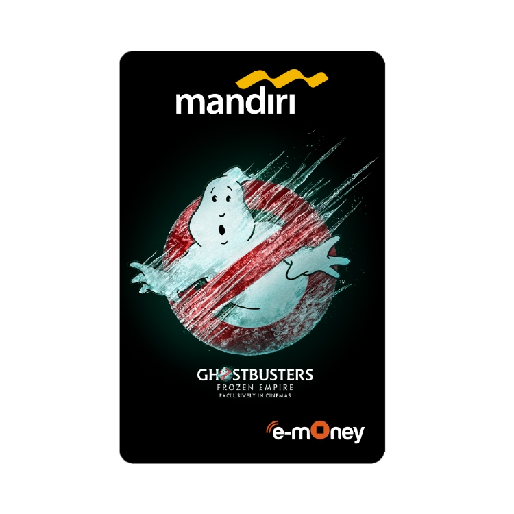 Mandiri e-Money edisi Ghostbuster - No Ghost Logo