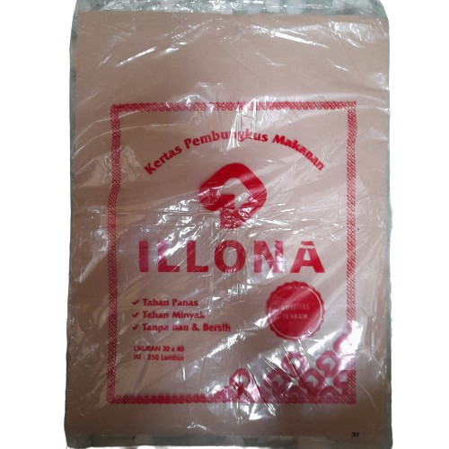 Kertas Bungkus Nasi Coklat 30x40cm 250 's