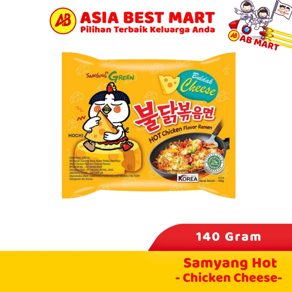 

Samyang Hot Chicken Ramen Cheese 140 Gr Mie Instant Korea