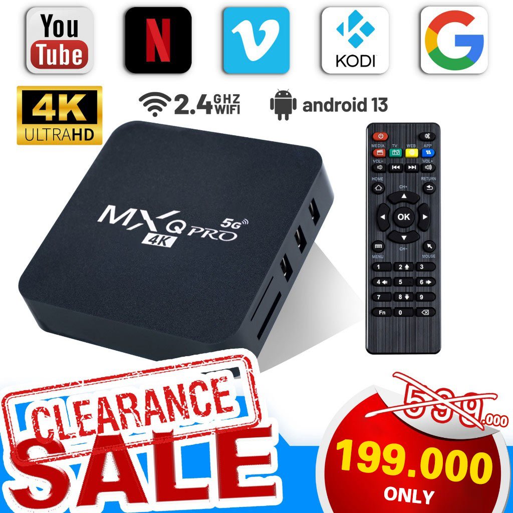 TV Box Android MXQ Pro 5G 8G+128G / Smart TV 4K Ultra HD MXQ PRO 4K Internet Smart TV Box HD Everlasting