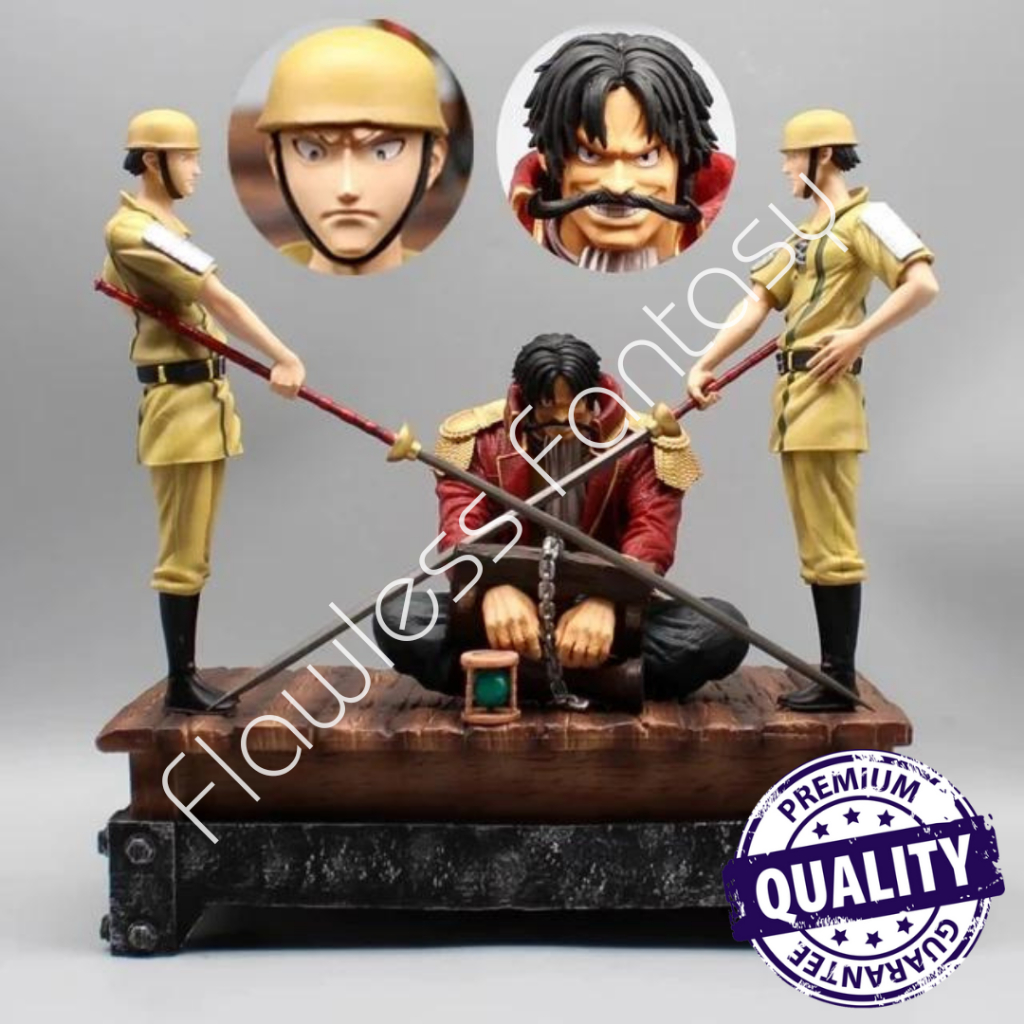 One Piece Pirate King Gol D. Roger Execution Anime Statue Figure