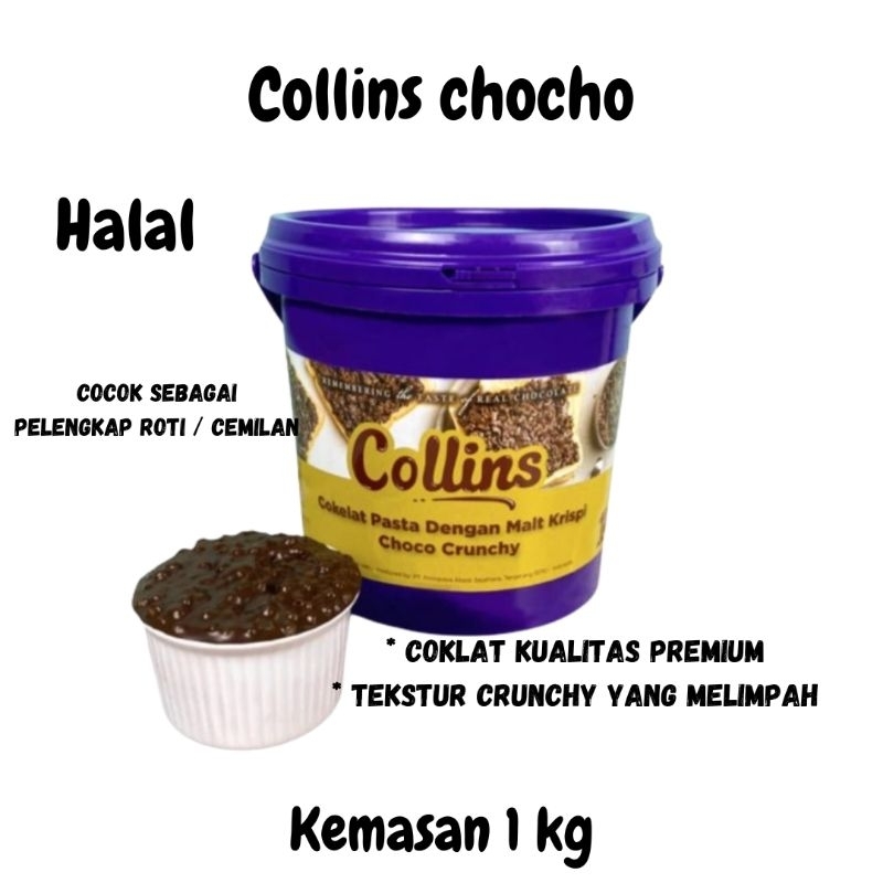 

Choco Collins crunchy murah kemasa 1 kg/selai coklat cokelat topping roti martabak