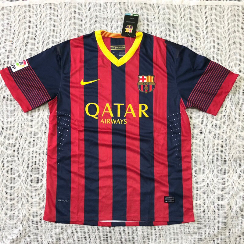 Jersey Bola Retro Barcelona Home 2013 Player Issue - BNWT