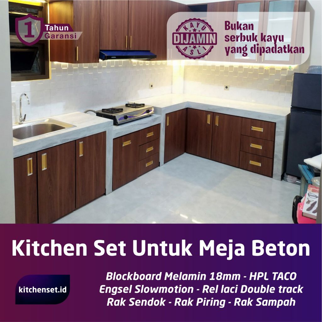 Kitchen Set Minimalis Modern Murah - Kabinet Bawah Untuk Meja Cor