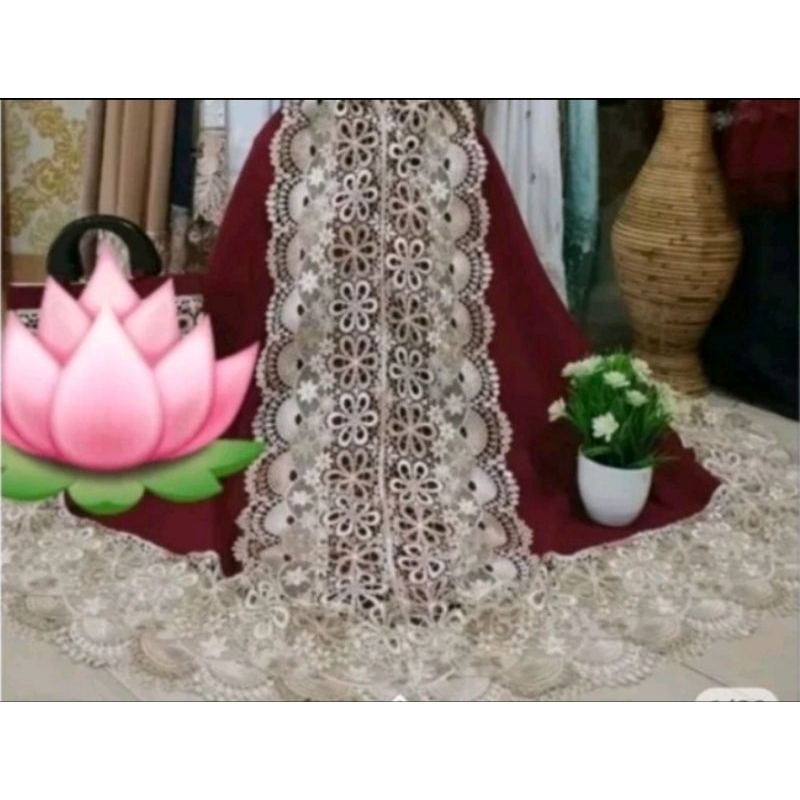 mukena kd renda prada premium