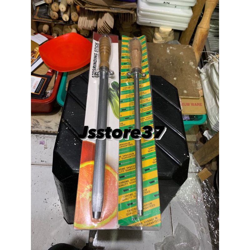 Pengasah pisau Asahan kristal | pengasah pisau Daging stick 12inc