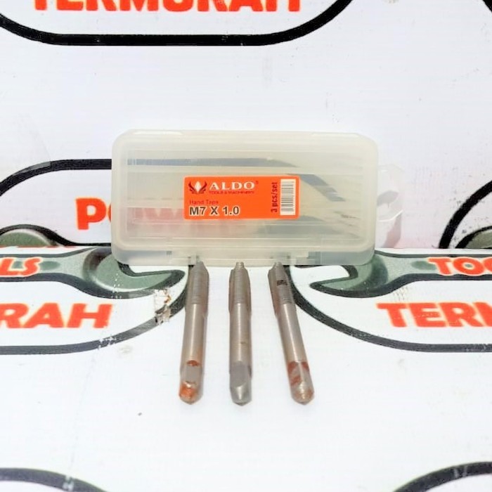 

Hand Tap Metric Aldo M7x1,0 HandTap Mata Bor Drat Baut Ulir Set