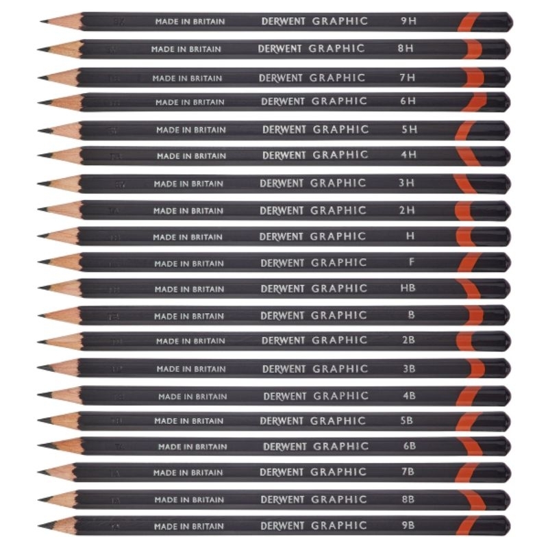 

Pensil Sketsa Derwent Graphic Pencil 9B - 9H