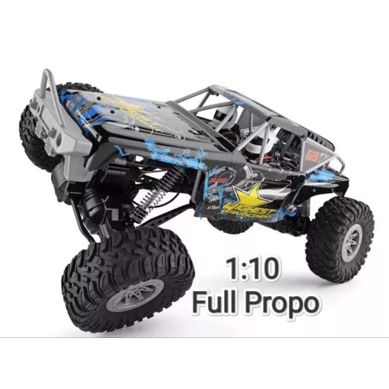 Rc wltoys 1:10 full propo desert racing car 4 WD ukuran besar