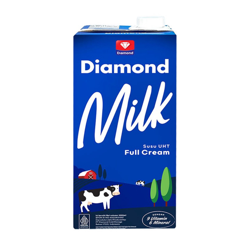 

Diamond Milk Susu UHT Full Cream 1 L