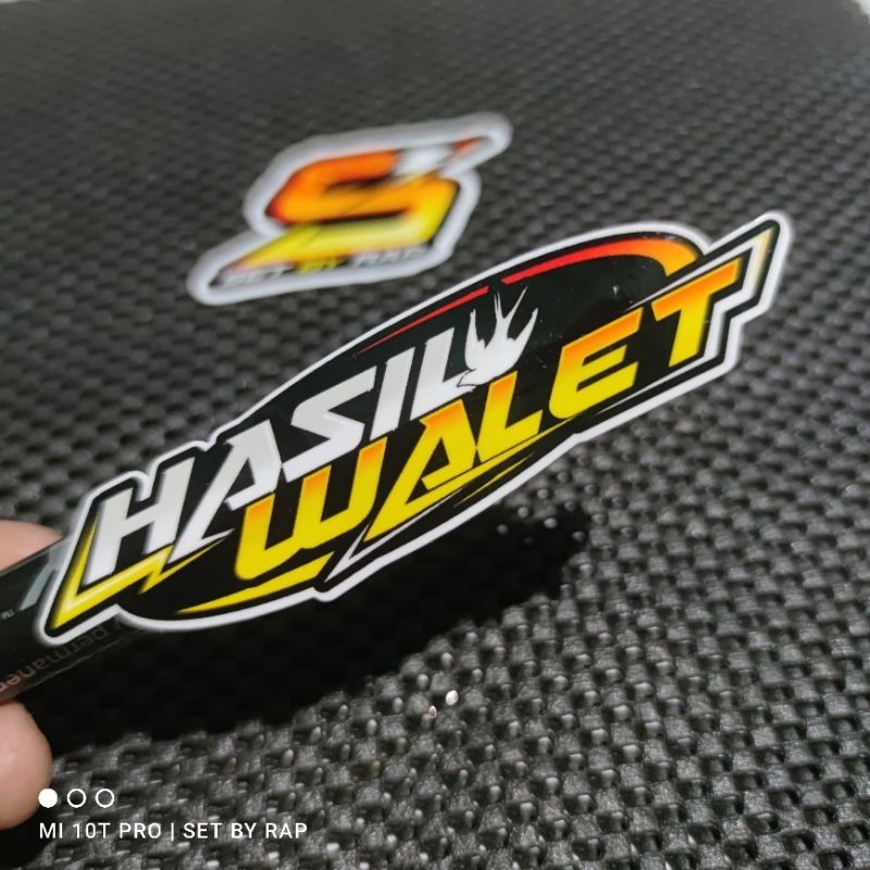 

stiker hasil walet