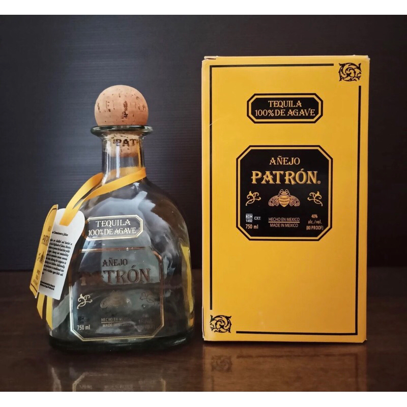 botol bekas miras patron anejo / botol pajangan / botol import