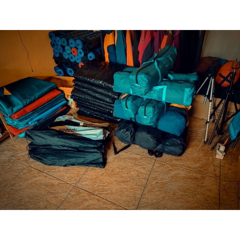 Tenda camping second Kap 4-5 (bekas terawat)