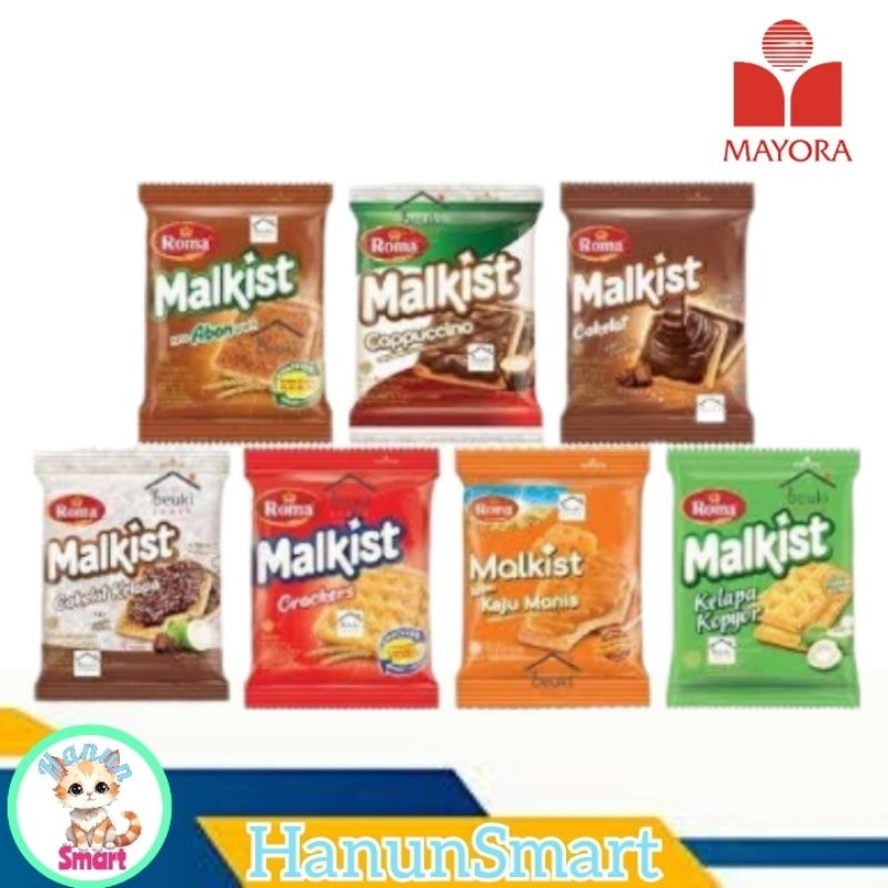 

Roma malkist renceng crackers abon cokelat kelapa kopyor cappucino cokelat kelapa keju tiramisu