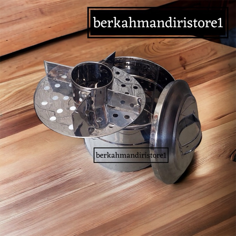 Panci Bakso Malang Pentol Stainless/ Dandang Malang bulat