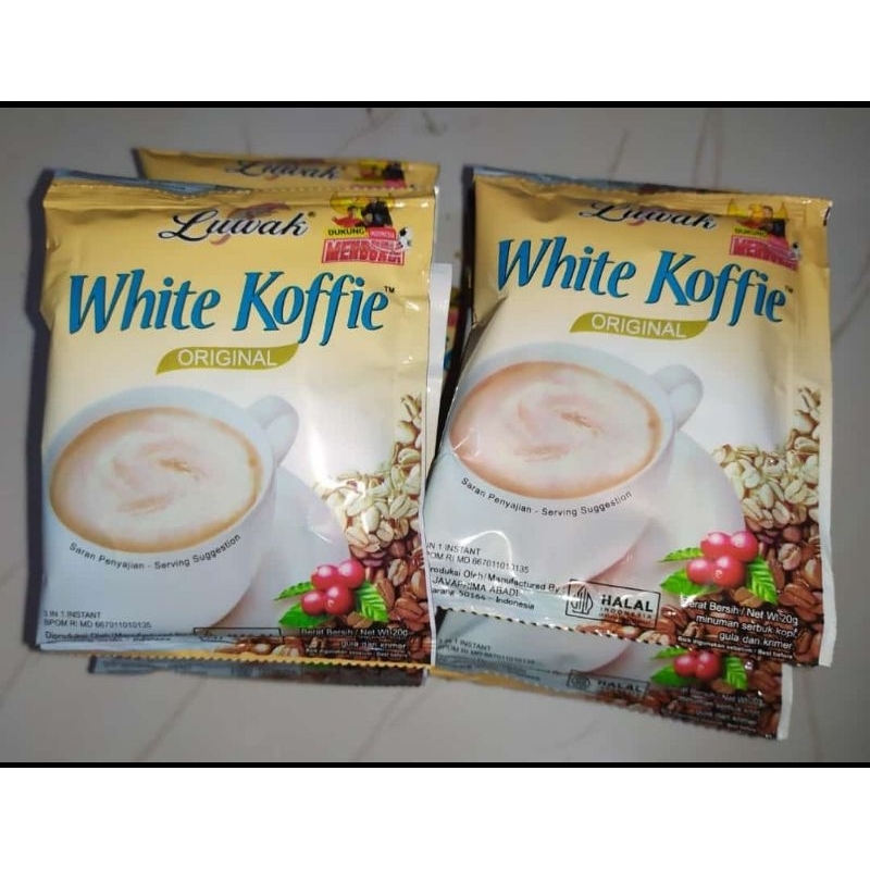 

LUWAK WHITE KOPI SASET ISI 10 PCS