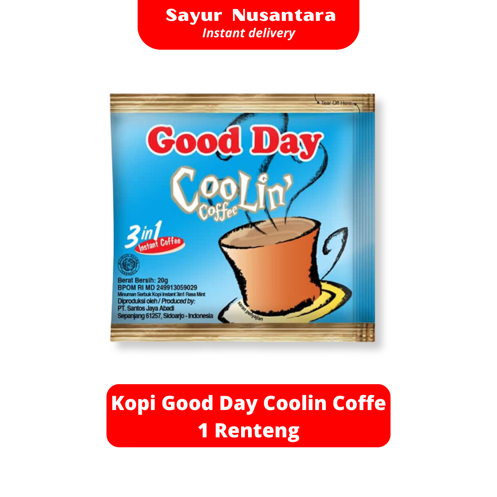 

Kopi Good Day Coolin Coffe 1 Renteng - Sayur Nusantara