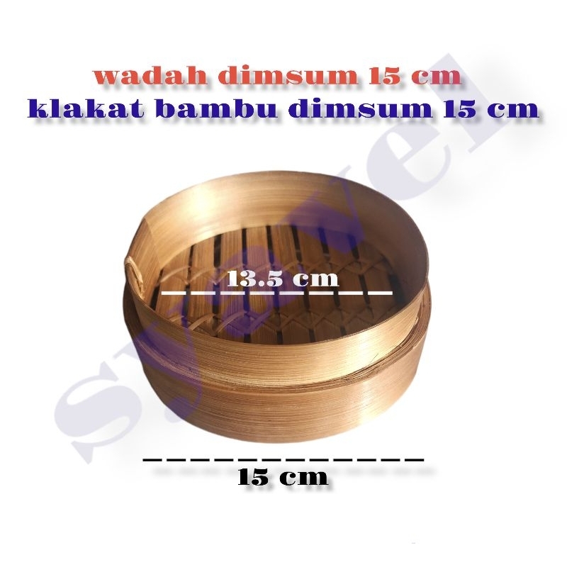Klakat kukusan bambu dimsum 15 cm