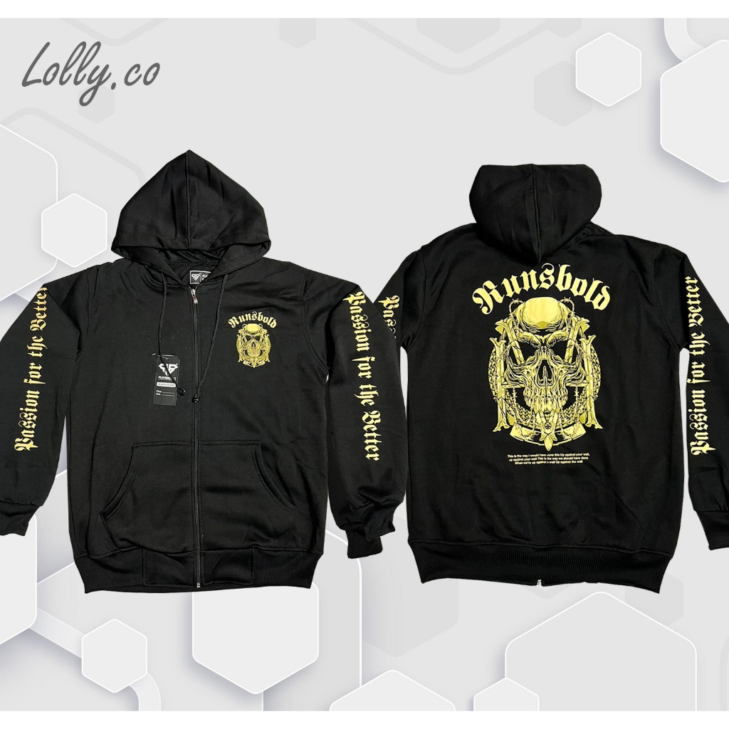 JAKET HOODIE SWEATER RUNSBOLD METAL HARDCORE | HOODIE ZIPPER PRIA | SWEATER PRIA