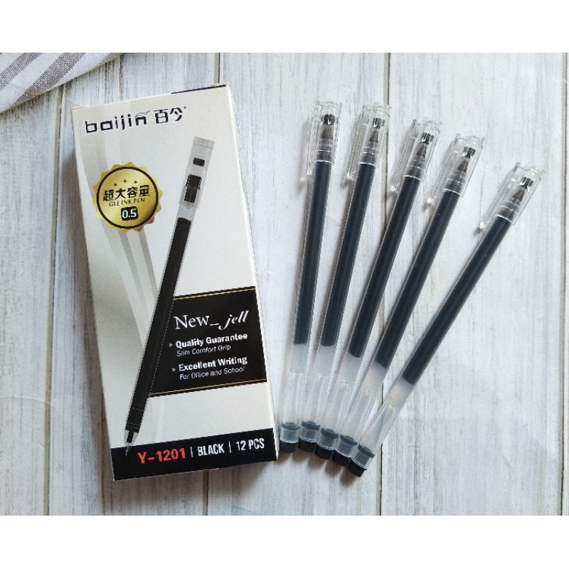 

(12PC) BULPOIN GEL BOIJIN Y-1201 HITAM 0.5