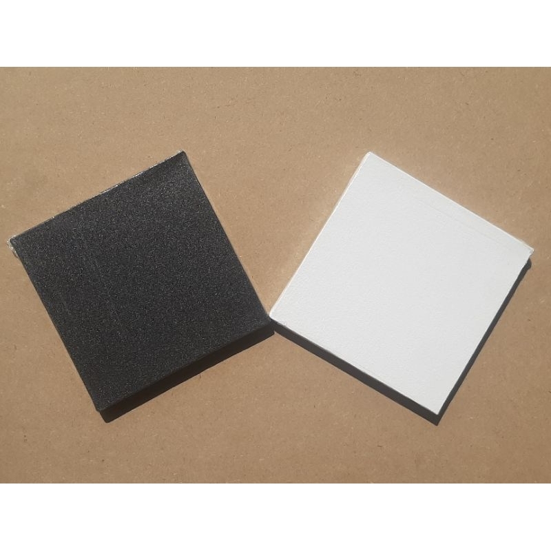 

canvas lukis ukuran 19x19 cm putih /hitam kanvas lukis handpaintng