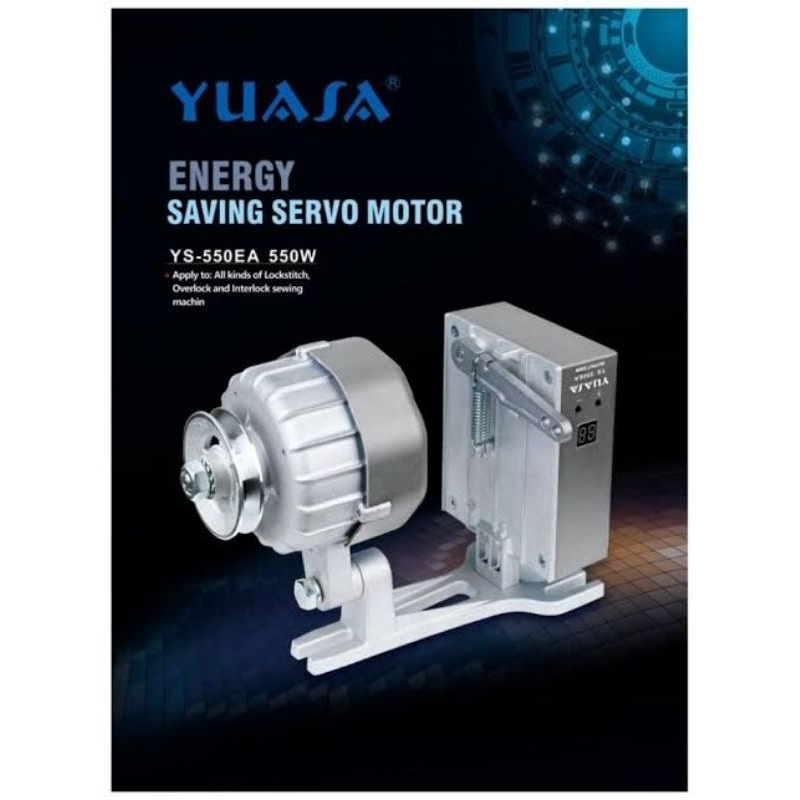 Dinamo Mesin Jahit Industri Servo Yuasa 550-EA