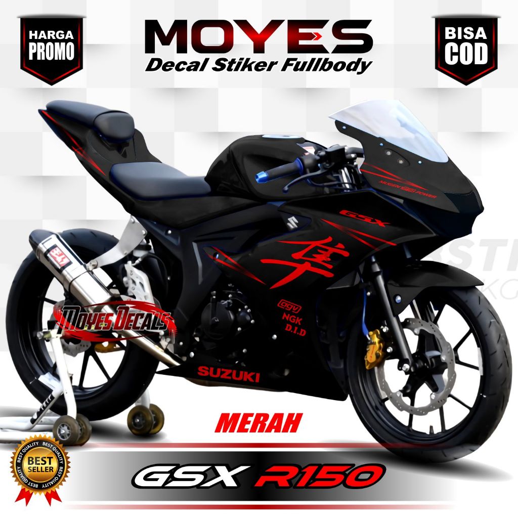New Decal Gsx R150 Full Body Stiker Gsx R150 Full Body Decal Gsx 150 Full Body Striping Gsx R150 Ful