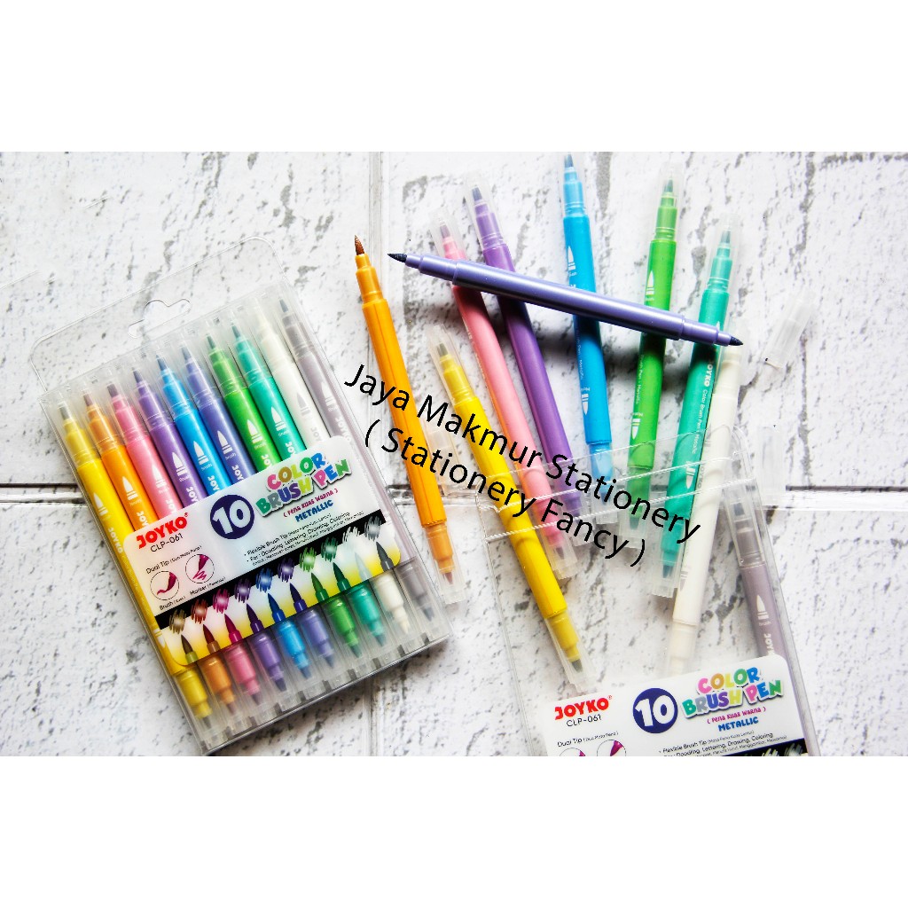 

Spidol Kuas Warna Joyko CLP-061 (1 set)
