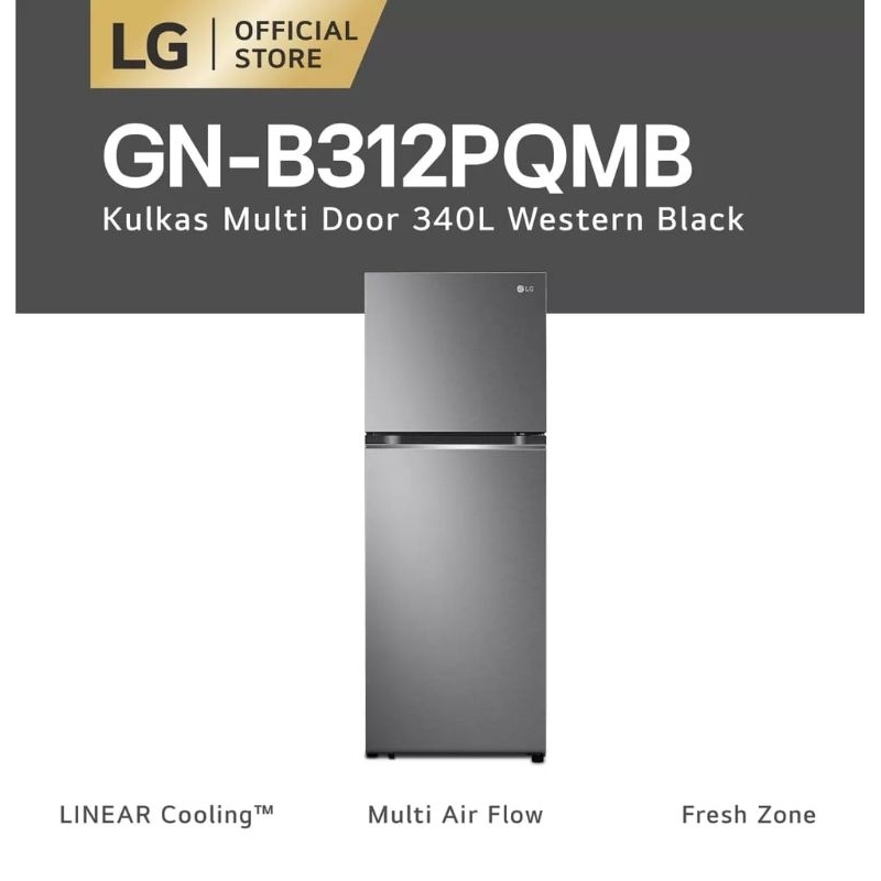 KULKAS LG 2 PINTU LG GN B312PQMB 340 LITER/ DOUBLE JUMBO