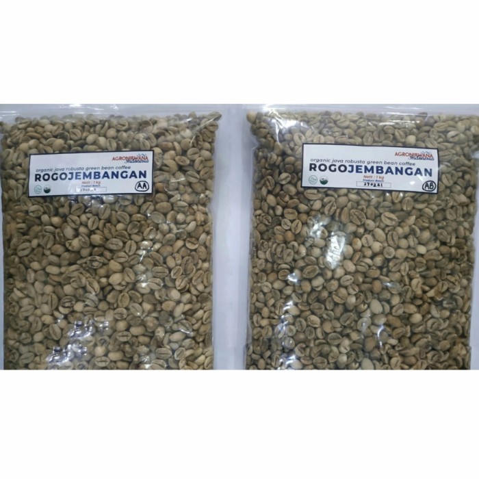 

Green Bean Robusta Banjarnegara Organik Process Natural Fine 1Kg