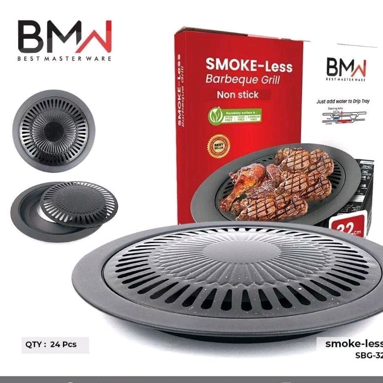 smokeless BBQ grill/barbeque/korean grill BMW/panggangan grill pan