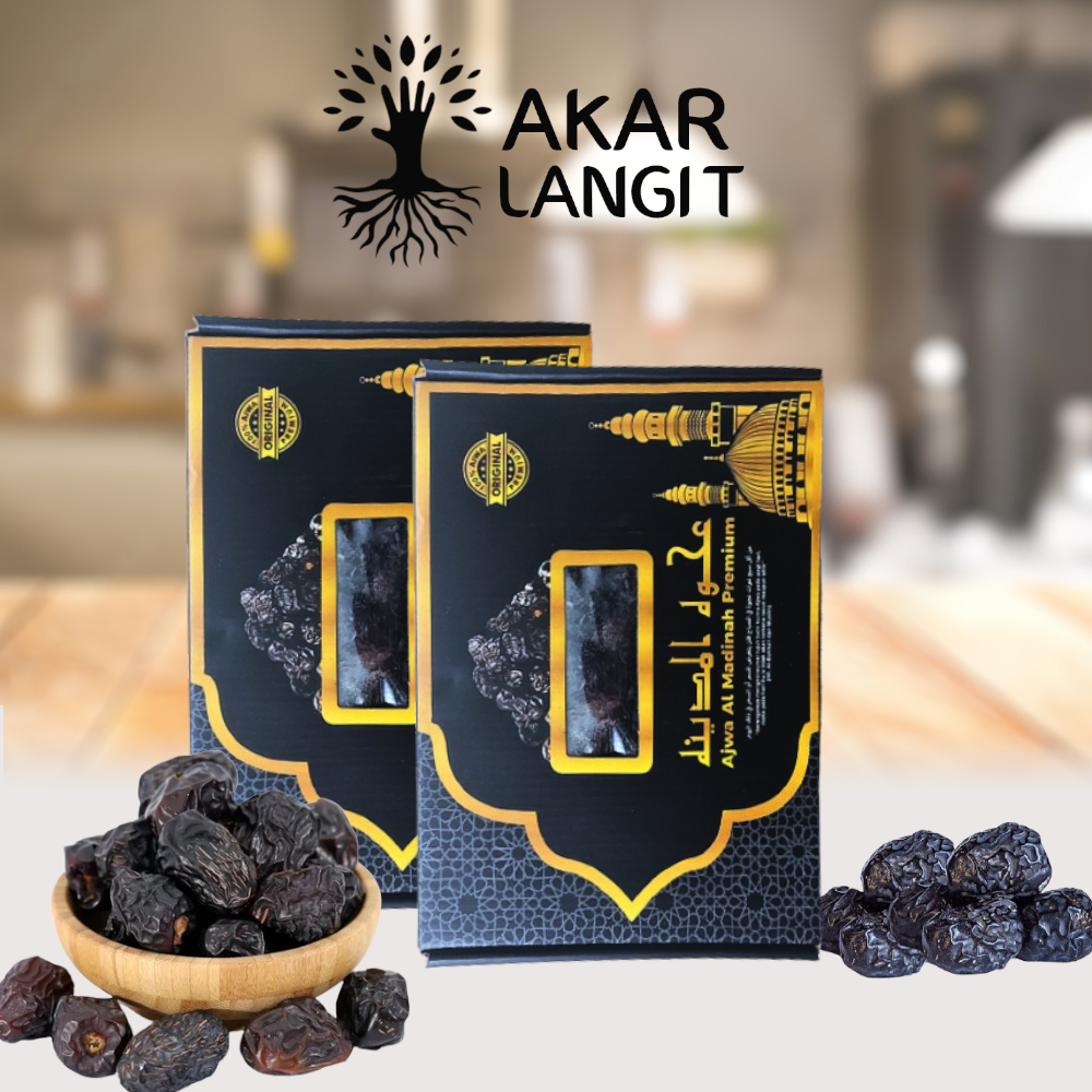 

Kurma Ajwa / Kurma Nabi Super 1KG Kemasan Thinwall Asli Madinah