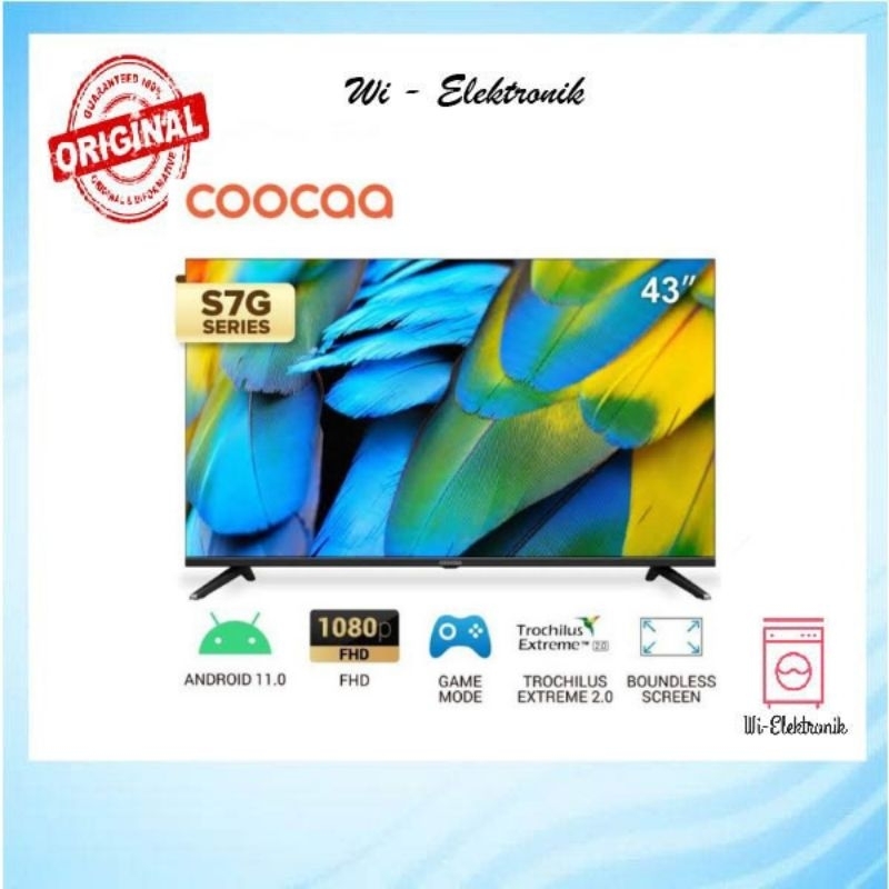 LED TV 43 inch 43S7G Android TV Coocaa 43S7G Android Smart TV 43 inch Coocaa