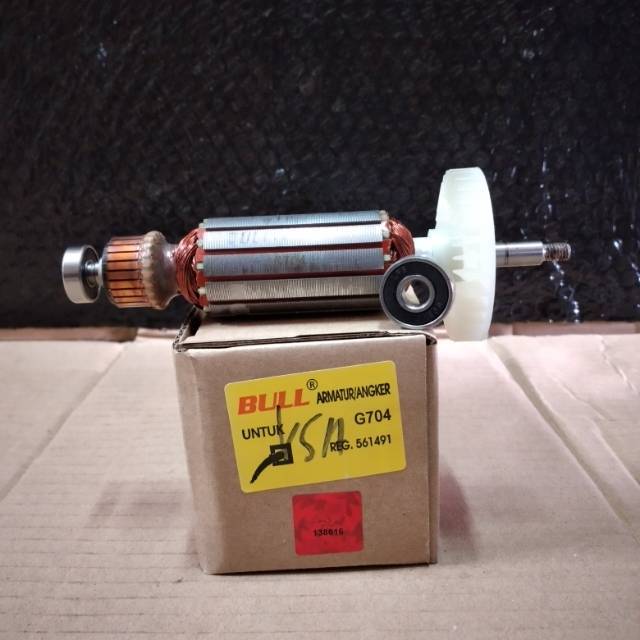 BULL ARMATURE ANGKER G704 UNTUK MESIN GERINDA TANGAN 4" LG TYPE G 704