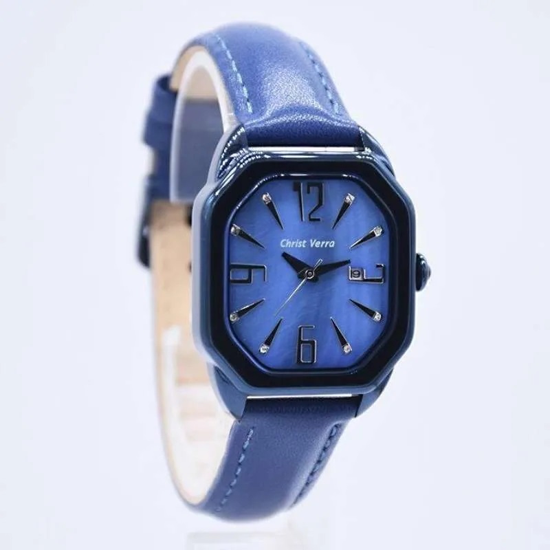 JAM TANGAN WANITA CHRIST VERRA 71636L-25 BLU ORIGINAL