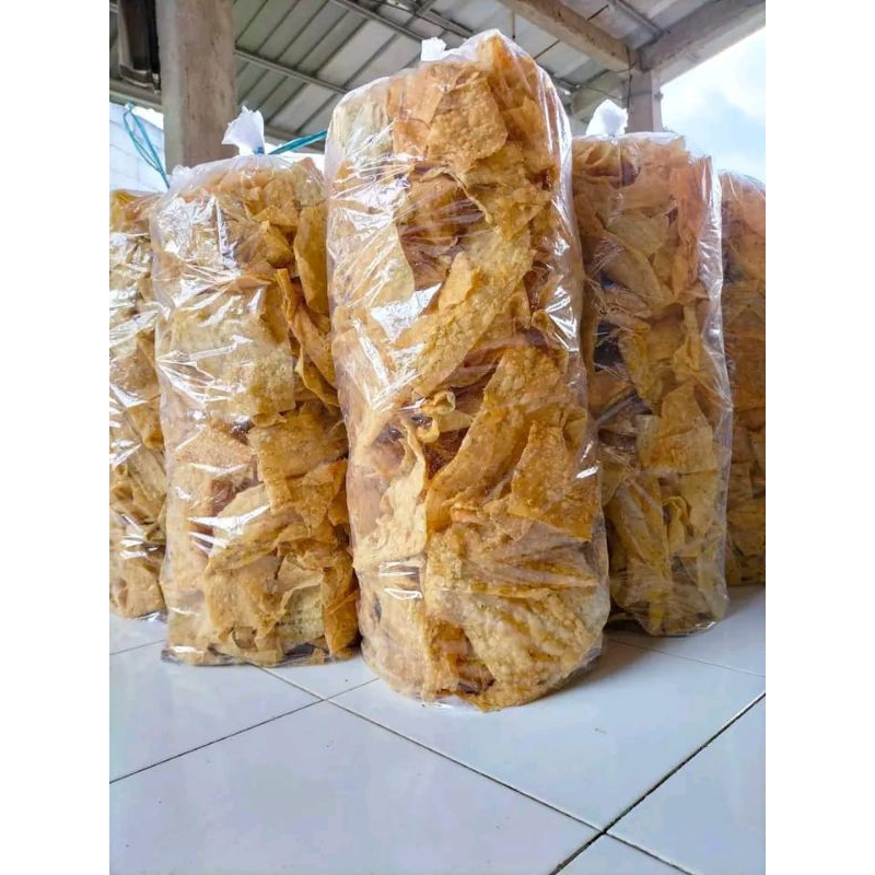 

Kripik pangsit perbal murah 2 kg/2 Ball
