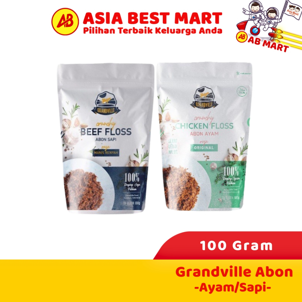 

Grandville Beef Chicken Floss Abon Crunchy Sapi Ayam Original 100 Gr