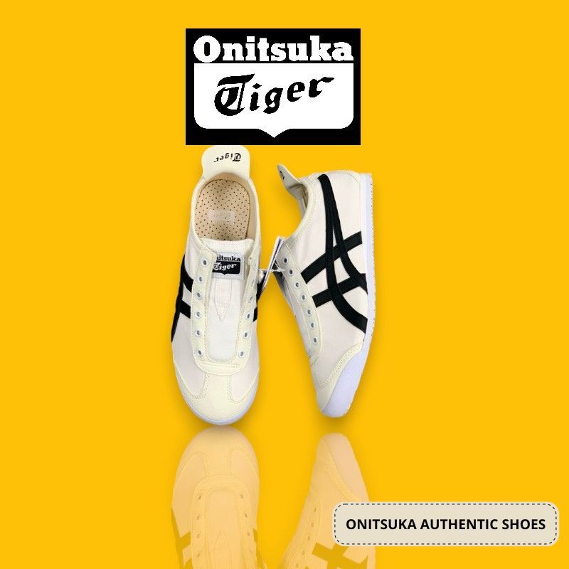 Onitsuka Tiger Slip On White Black
