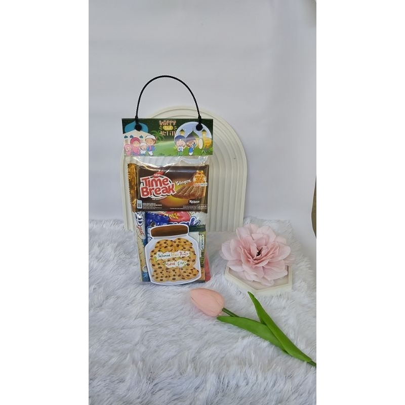 

Snack hamper mini Thr Lebaran Free amplop 3D