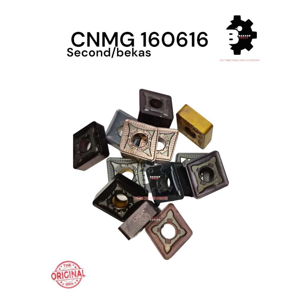 INSERT CNMG 160616 SECOND HAND/BEKAS- Insert Pahat Bubut - Pisau Pahat - Bekas- Second Hand - Origin