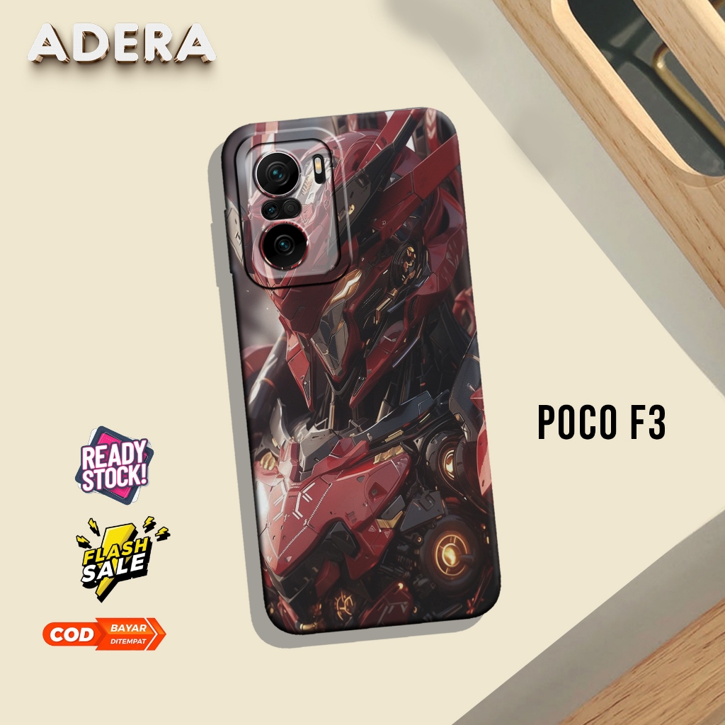 Case Hp Poco F3 Terbaru - Adera Zora - Casing POCO F3 Fashion Gundam Art - Kesing Hp - SoftCase Poco