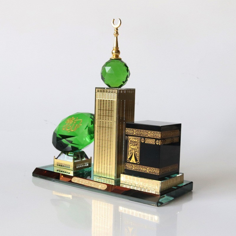 Pajangan Kristal Miniatur Clock Tower Mekkah