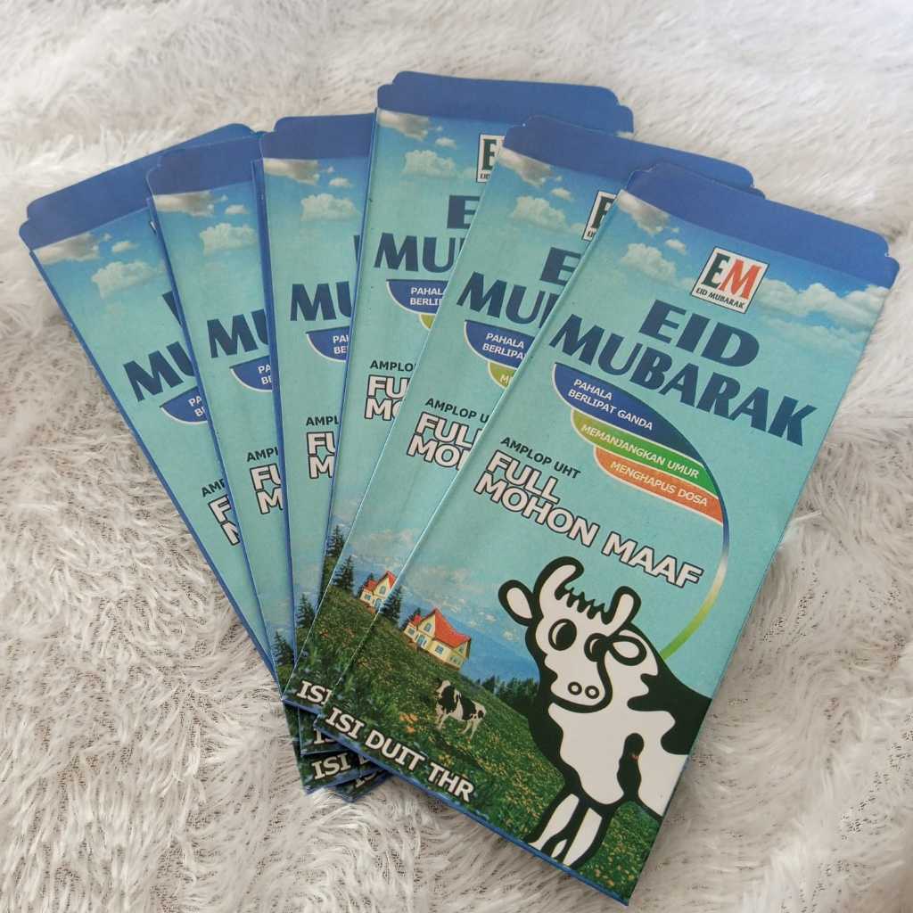 

Amplop lebaran Unik Snack Minuman Susu
