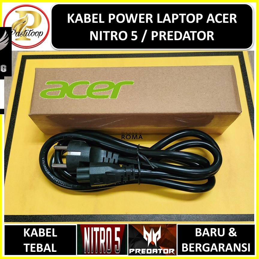 Kabel power laptop acer nitro 5 nitro 7 original 3 lubang