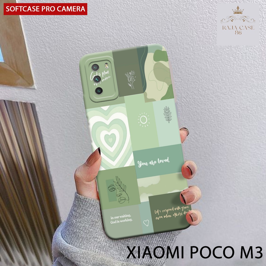 Case Poco M3 4g Terbaru - Rajacase - casing Poco M3 - Motif case AESTHETIC - Pelindung handphone - P