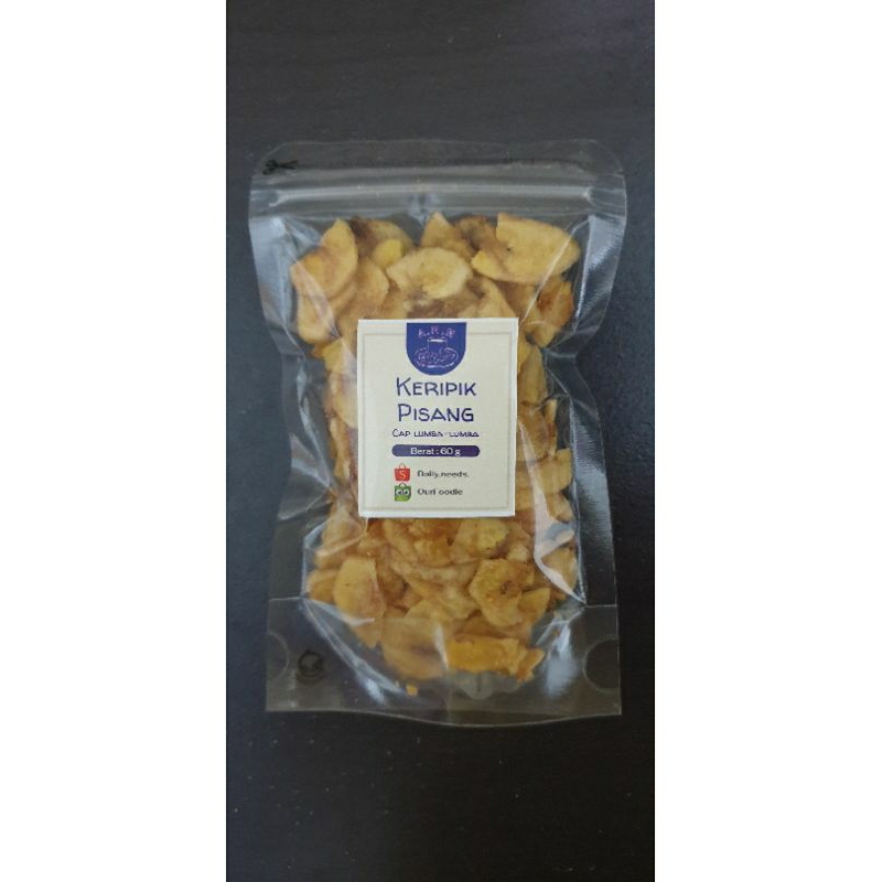 

Keripik Pisang Cap Lumba-lumba Repack 60 gram / Keripik Pisang / Snack Pisang / Ceriping Pisang