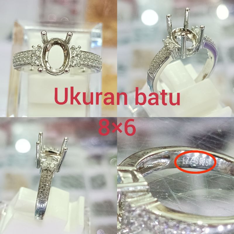 RING CEWE PERAK LZZ S925 DI JAMIN PERAK ASLI 100%