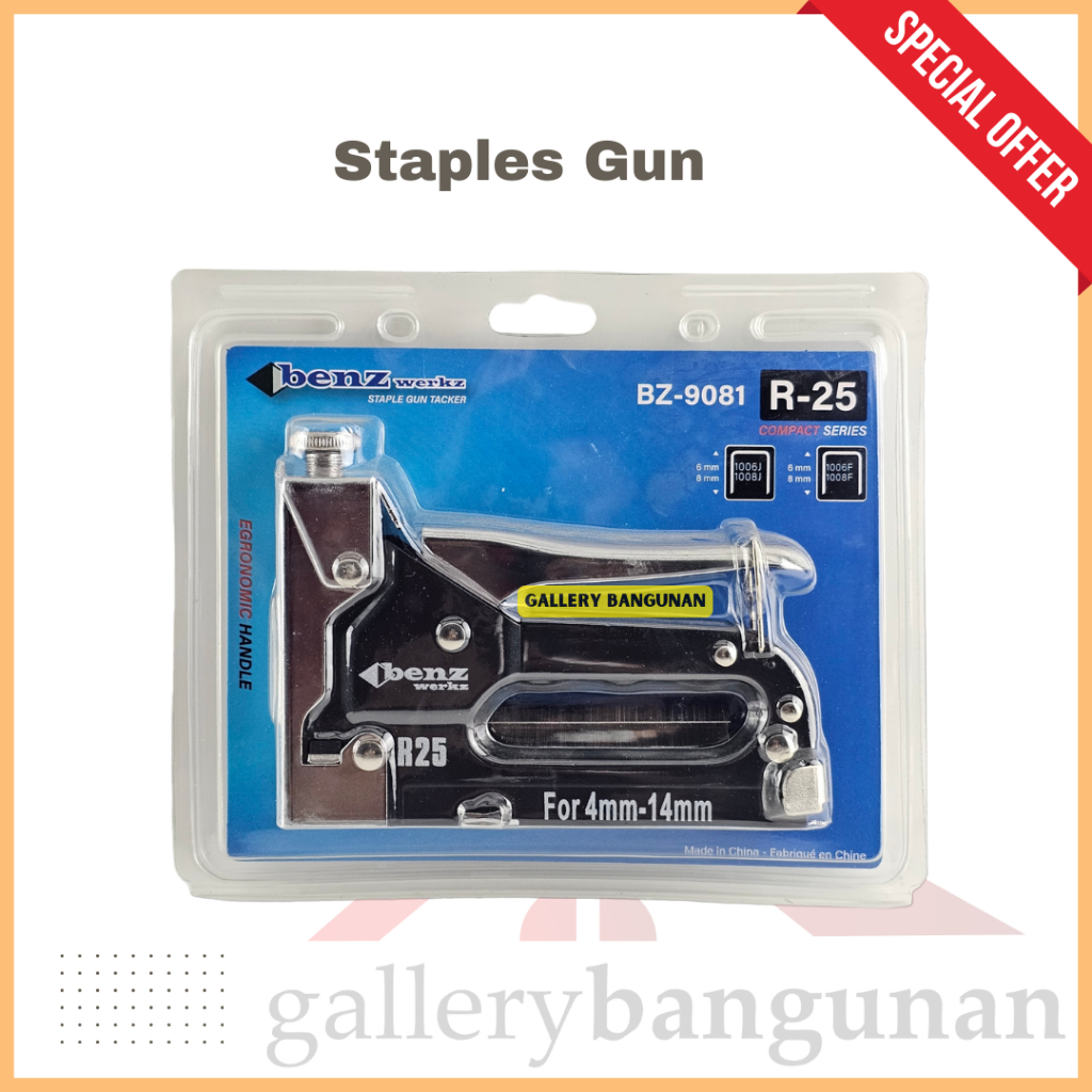 

Staples Gun Benz R25 Tembak Steples